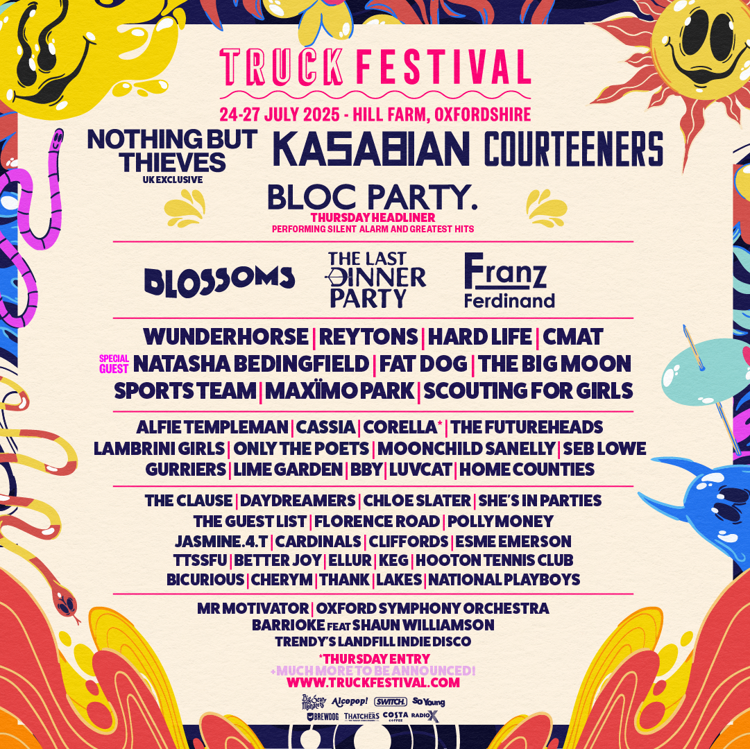 Kasabian, Nothing But Thieves, Courteeners and Bloc Party To Headline